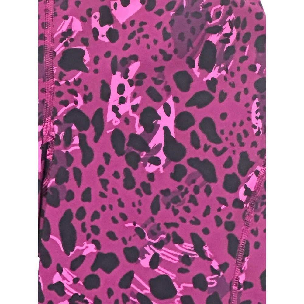 Lululemon Cheetah Camo Women's High Rise Crop Leggings Magenta Purple/Pink Size6 - Picture 3 of 12